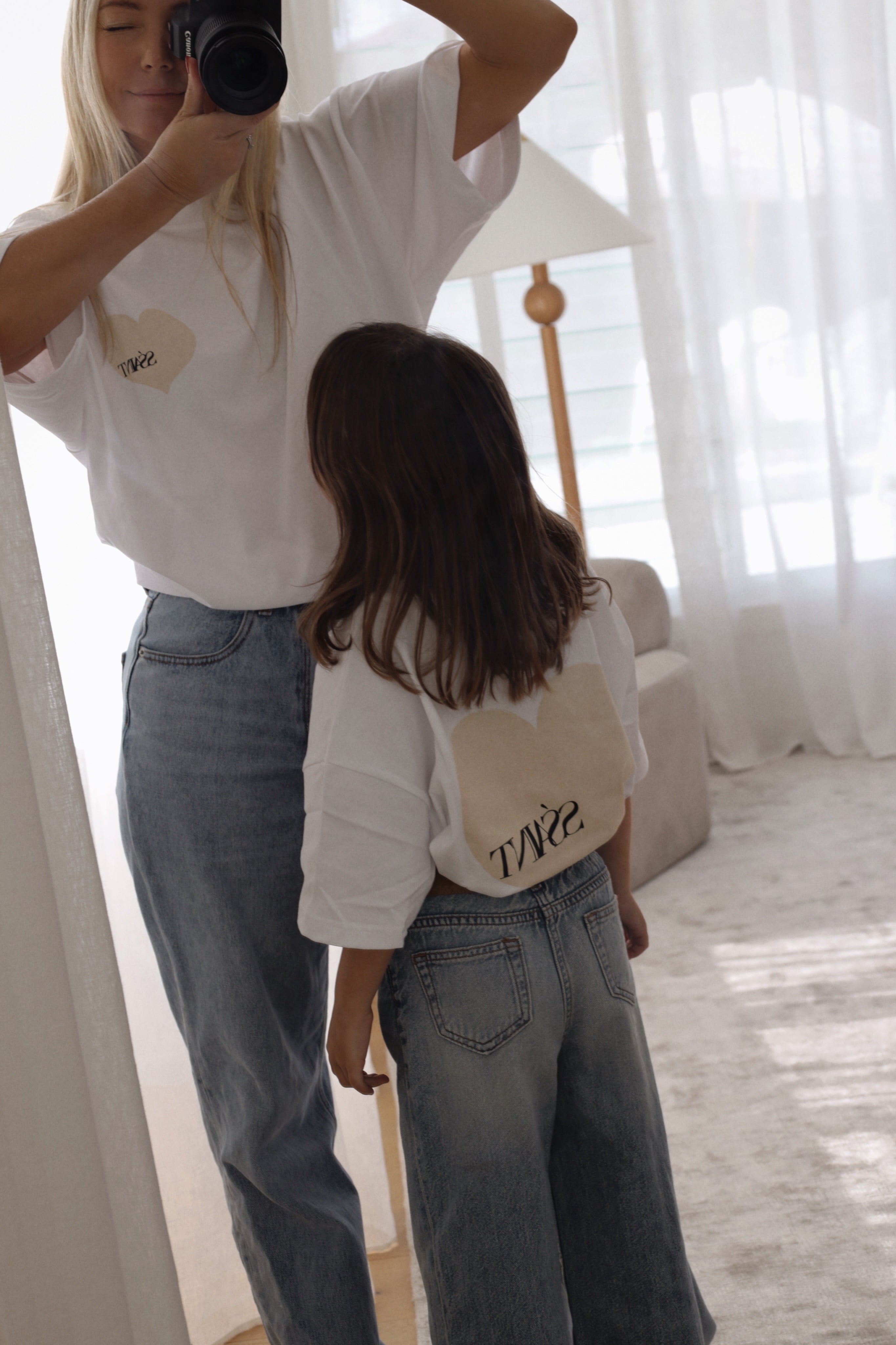 Kids Heart Tee Cream