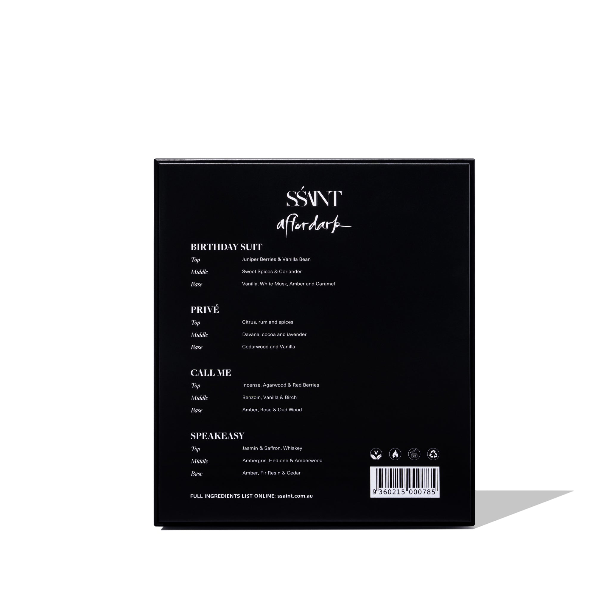 AFTER DARK TRAVEL SET