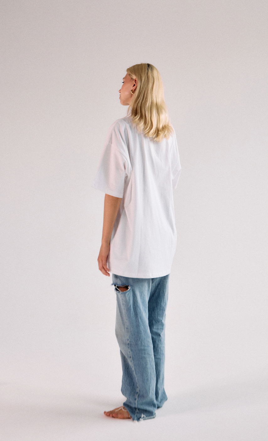 SŚAINT LOGO TEE WHITE