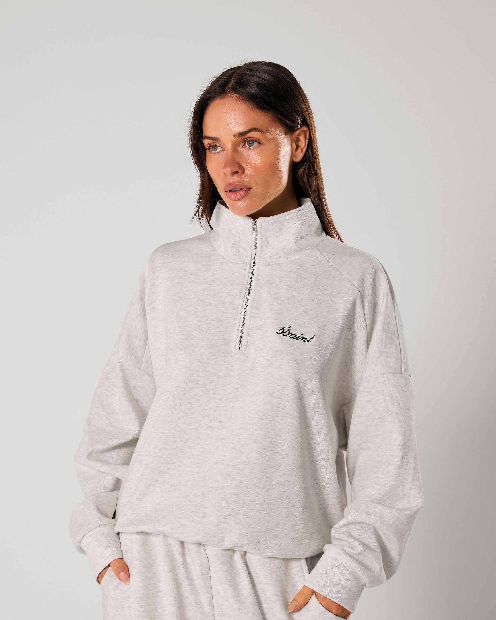 SŚAINT ZIP JUMPER GREY