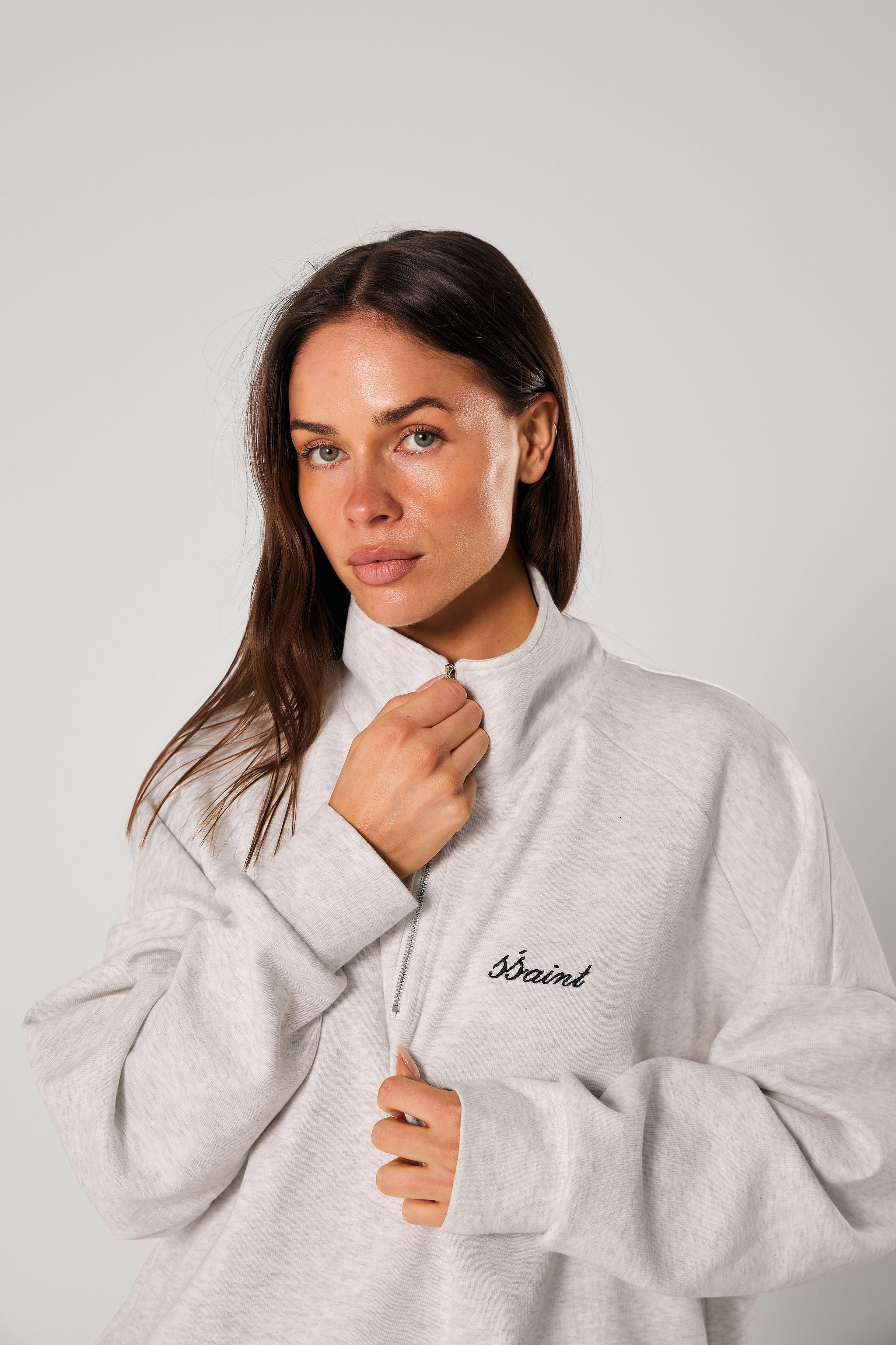 SŚAINT ZIP JUMPER GREY