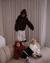 KIDS SŚAINT TONAL HOODIE - CHOCOLATE