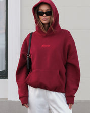 SŚAINT TONAL HOODIE - CHERRY