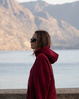 SŚAINT TONAL HOODIE - CHERRY