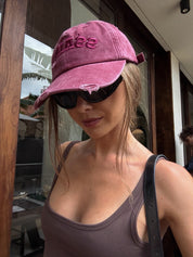 SŚAINT LOGO CAP - CHERRY