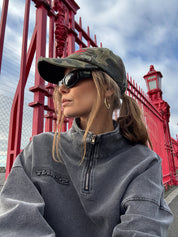 SŚAINT CAMO DAD CAP - CHERRY