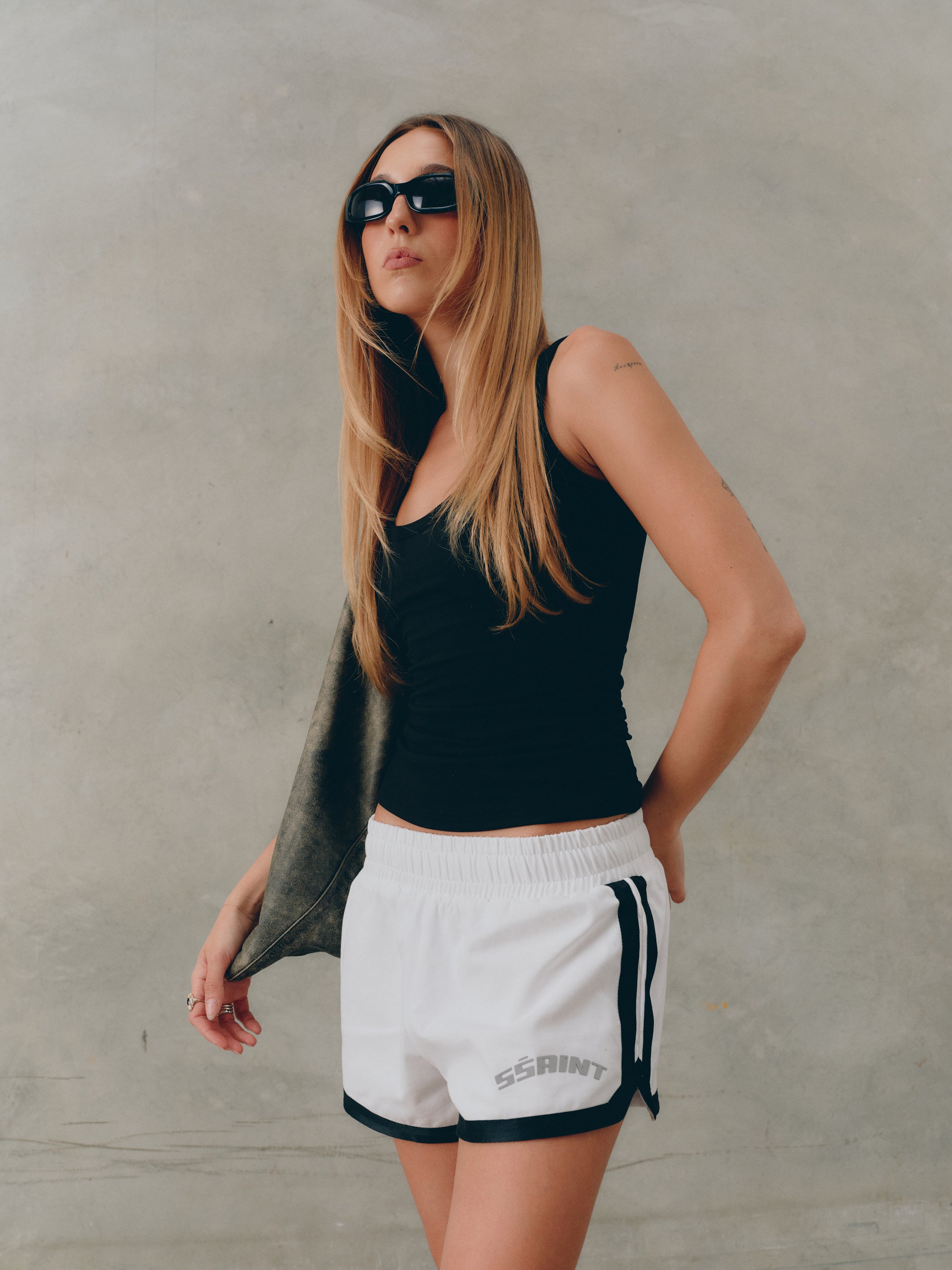 REFLECTIVE V SHORTS - WHITE