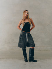 DISTRESSED LOUNGE SHORTS
