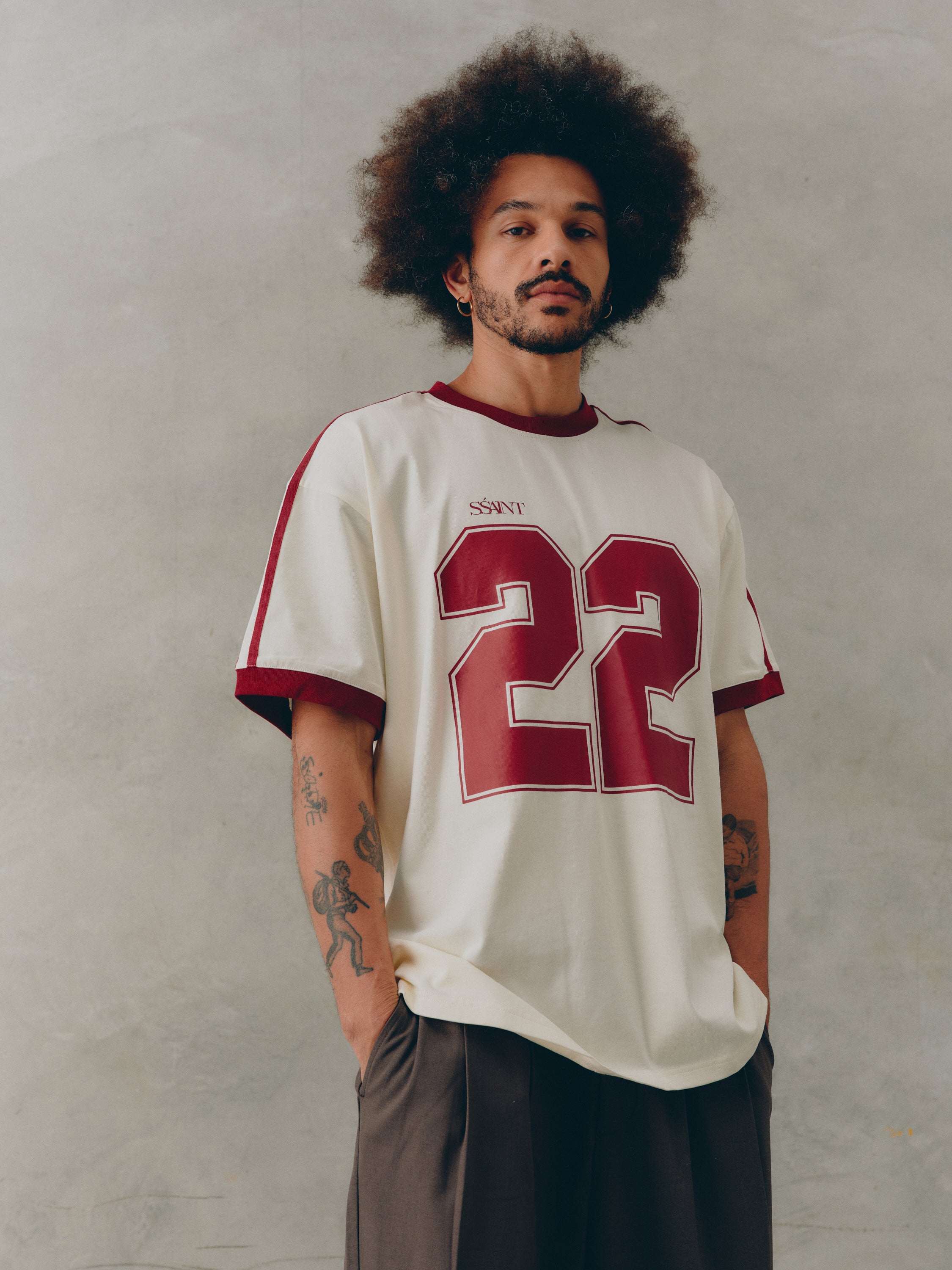 TWENTY TWO TEE - CHERRY – SŚAINT AU