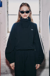 FIGHT NIGHT ZIP WINDBREAKER  - BLACK