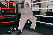 THE RIVAL HOODIE  - ACID WASH BEIGE