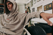 THE RIVAL HOODIE  - ACID WASH BEIGE