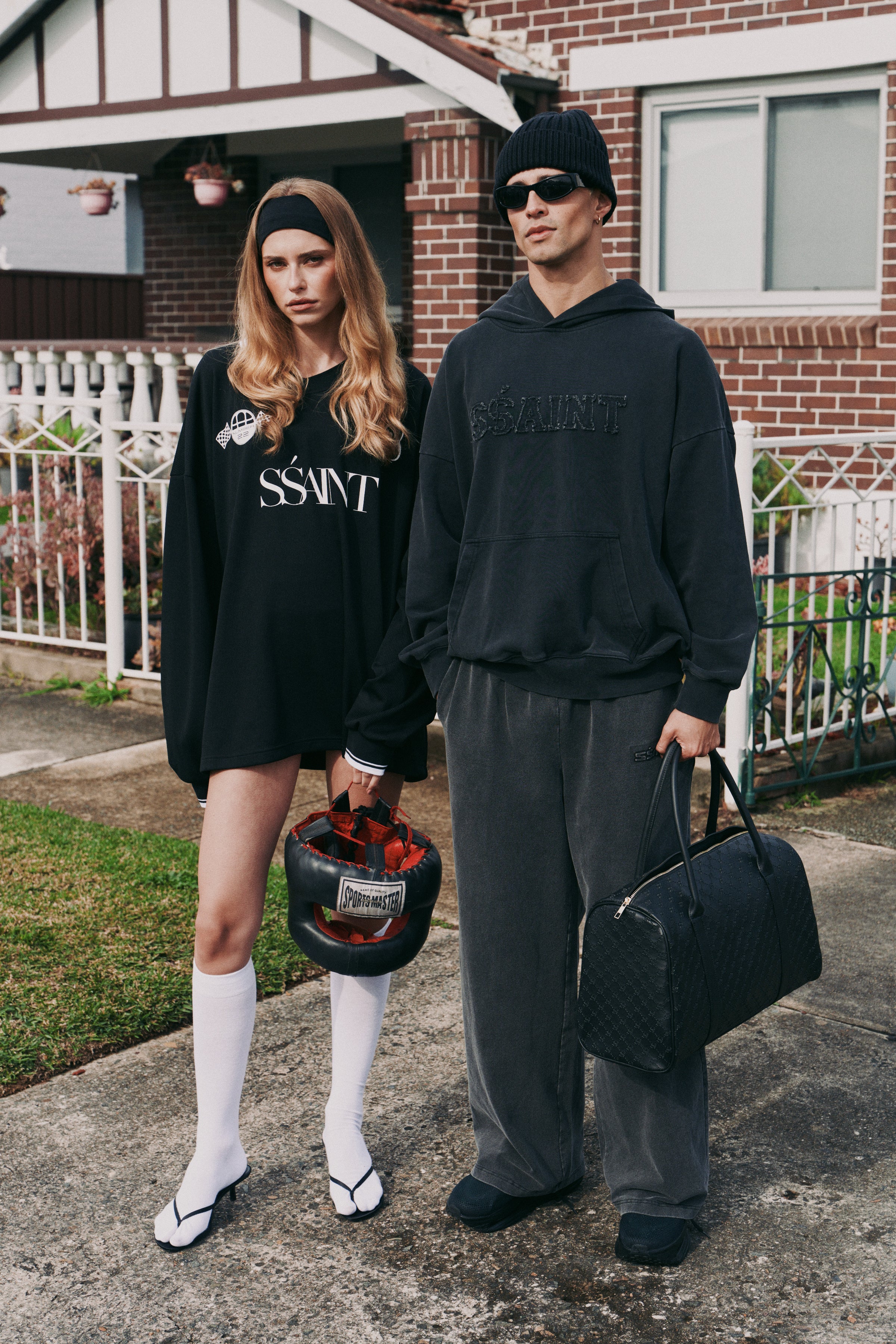 CHAMPION HOODIE - ACID WASH CHARCOAL