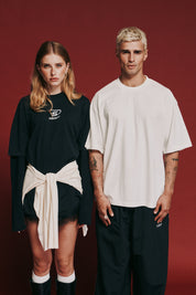 THE LEGACY TEE - WASHED WHITE // TONAL LOGO
