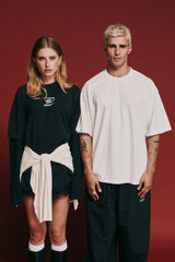 THE LEGACY TEE - WASHED WHITE // TONAL LOGO