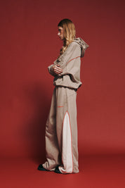 THE RIVAL TRACK PANT - ACID WASH BEIGE