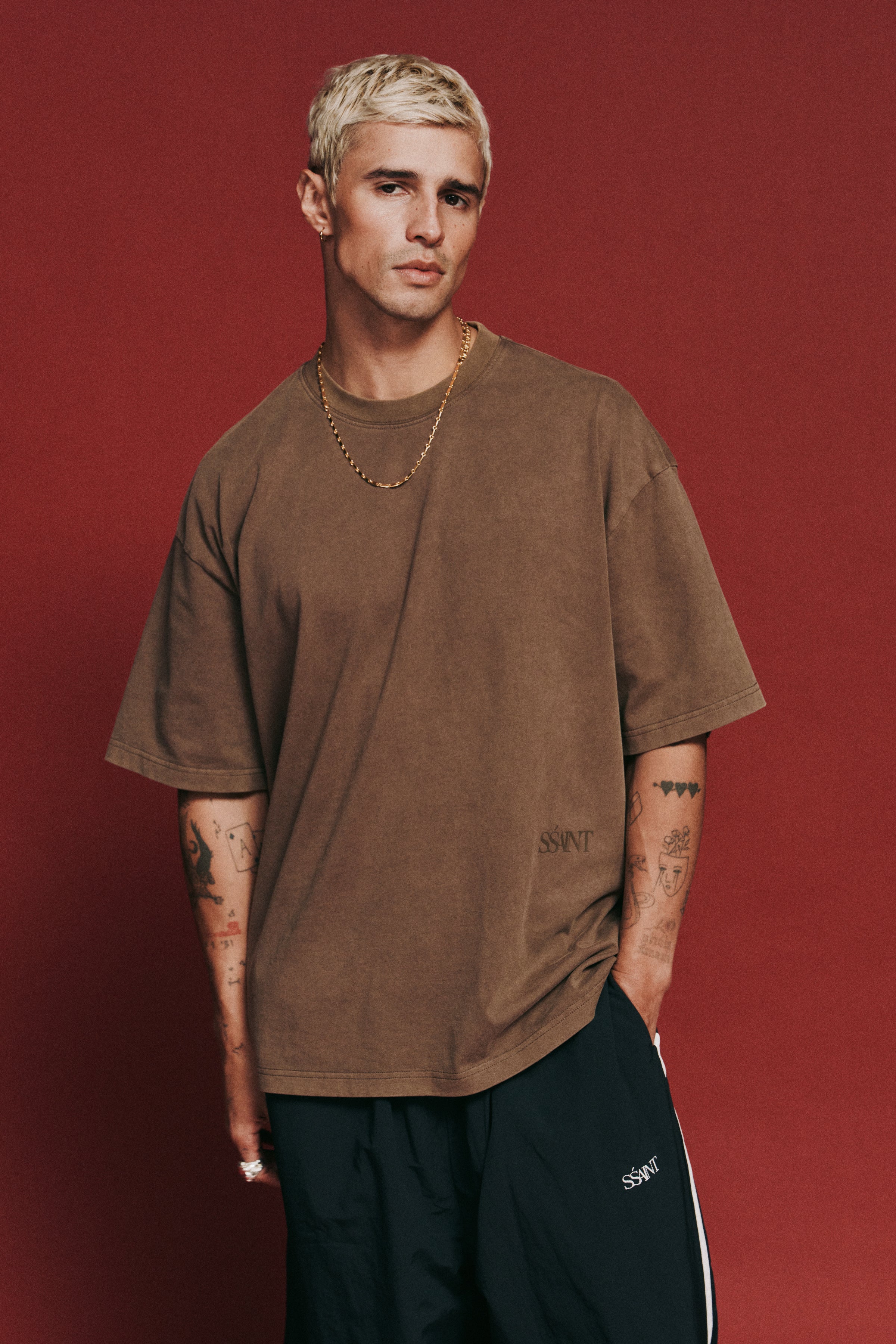 THE LEGACY TEE - VINTAGE BROWN // TONAL LOGO