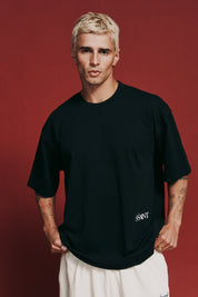 THE LEGACY TEE - BLACK // WHITE LOGO