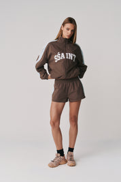 THE GROUNDS TRACK SHORT - BROWN