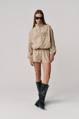 THE GROUNDS TRACK SHORT - TAN & KHAKI