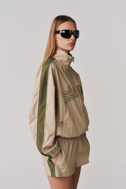 THE GROUNDS TRACK SHORT - TAN & KHAKI