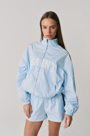 THE GROUNDS TRACK JACKET - BABY BLUE
