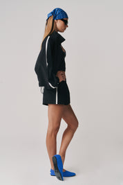 FIGHT NIGHT ZIP WINDBREAKER  - BLACK