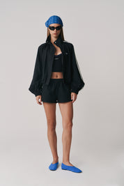 WINDBREAKER SHORT - BLACK