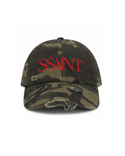 SŚAINT CAMO DAD CAP - CHERRY