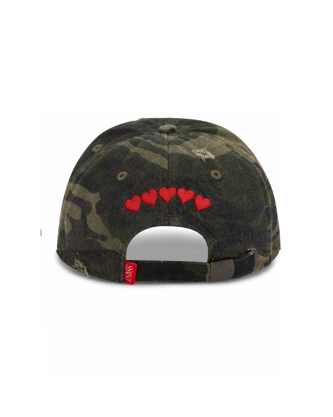 SŚAINT CAMO DAD CAP - CHERRY