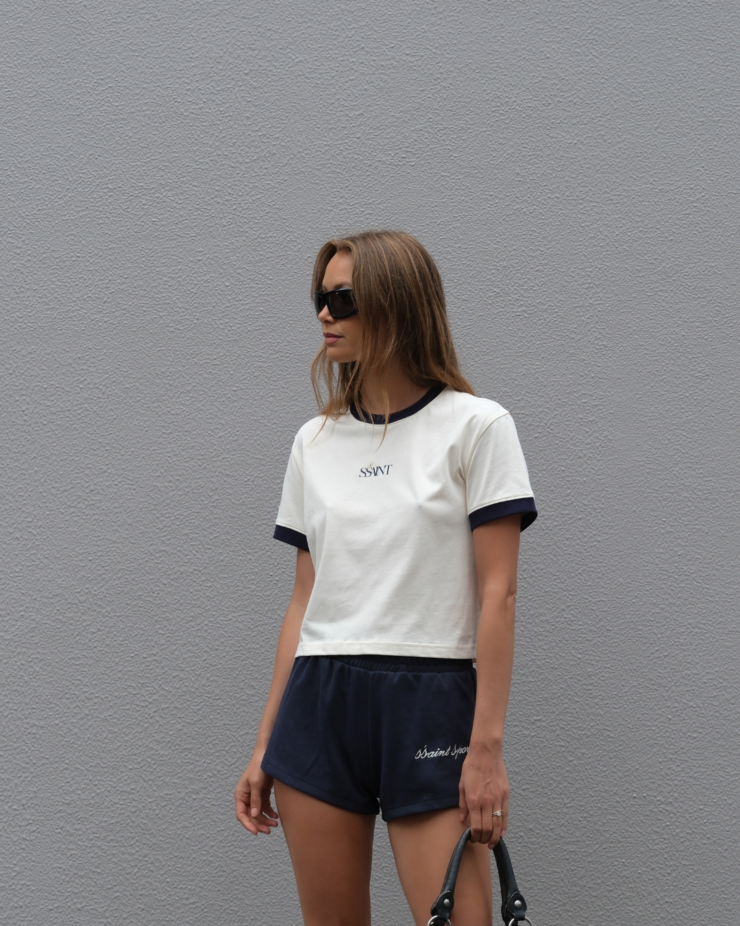 SŚAINT Sport Track Shorts - Navy