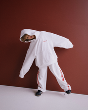 KIDS LOGO HOODIE - GREY & RED