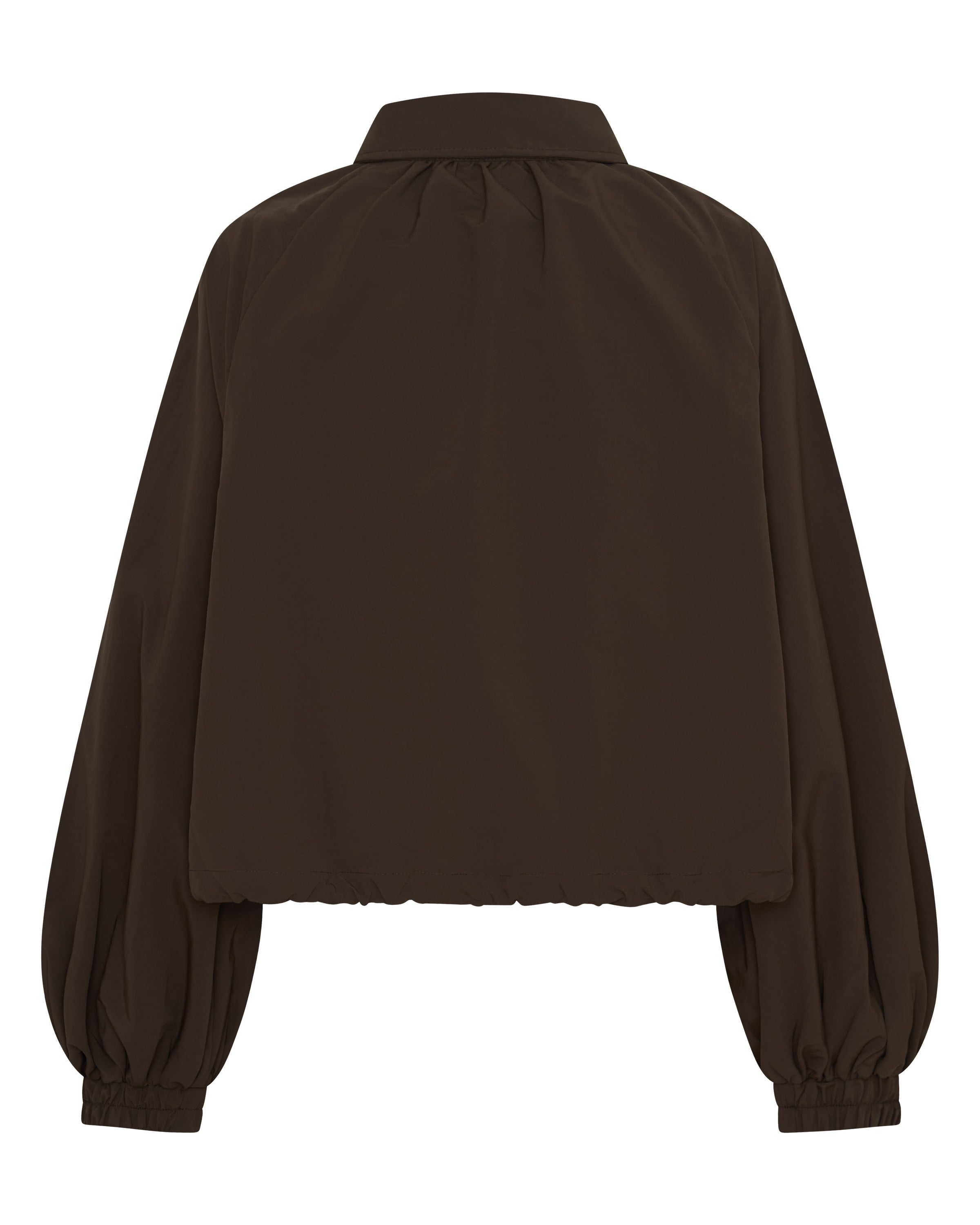 FIGHT NIGHT ZIP WINDBREAKER  - BROWN & CREAM