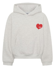 KIDS HEART HOODIE - GREY