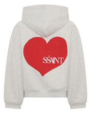 KIDS HEART HOODIE - GREY