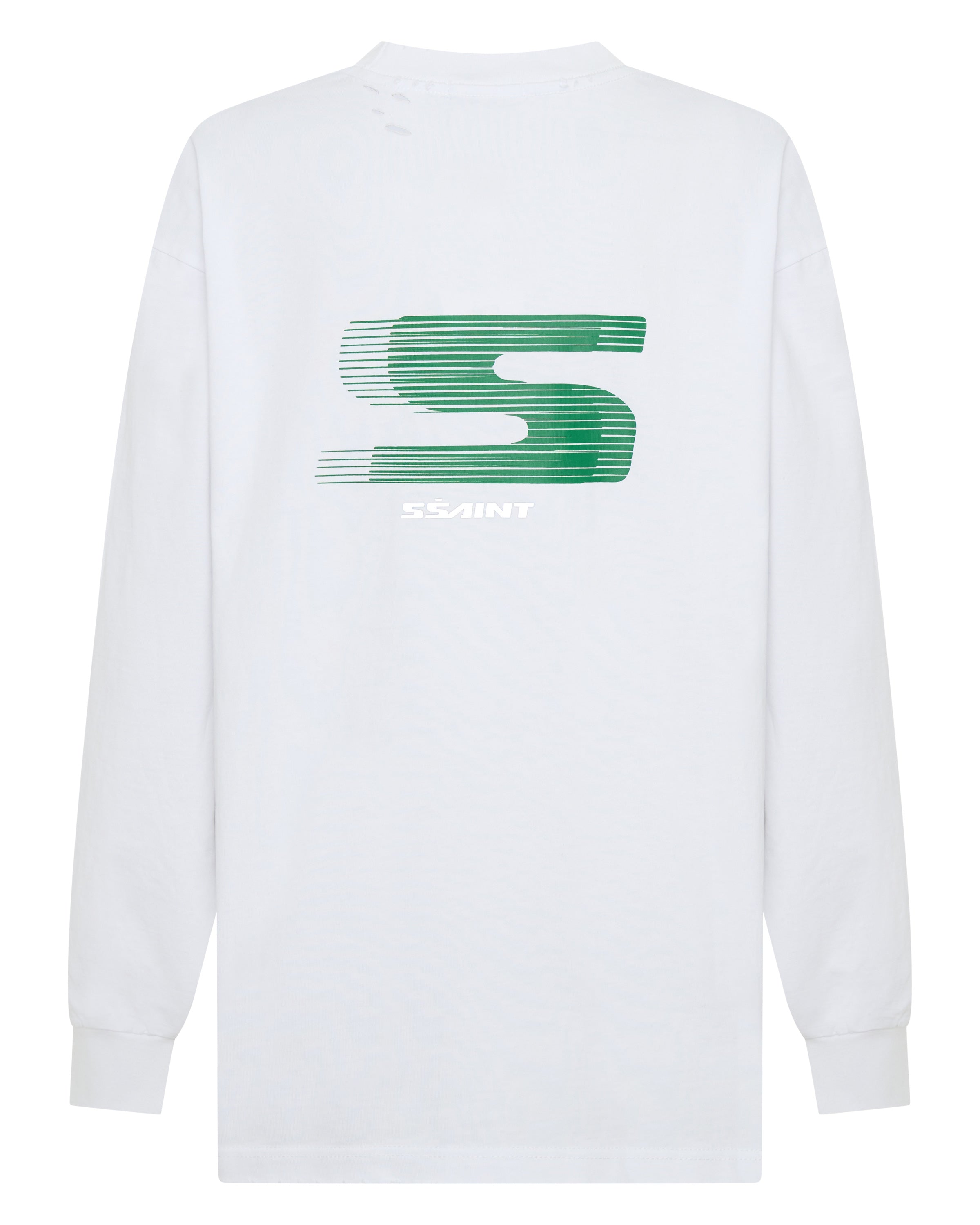REBEL LONG SLEEVE - WHITE & GREEN