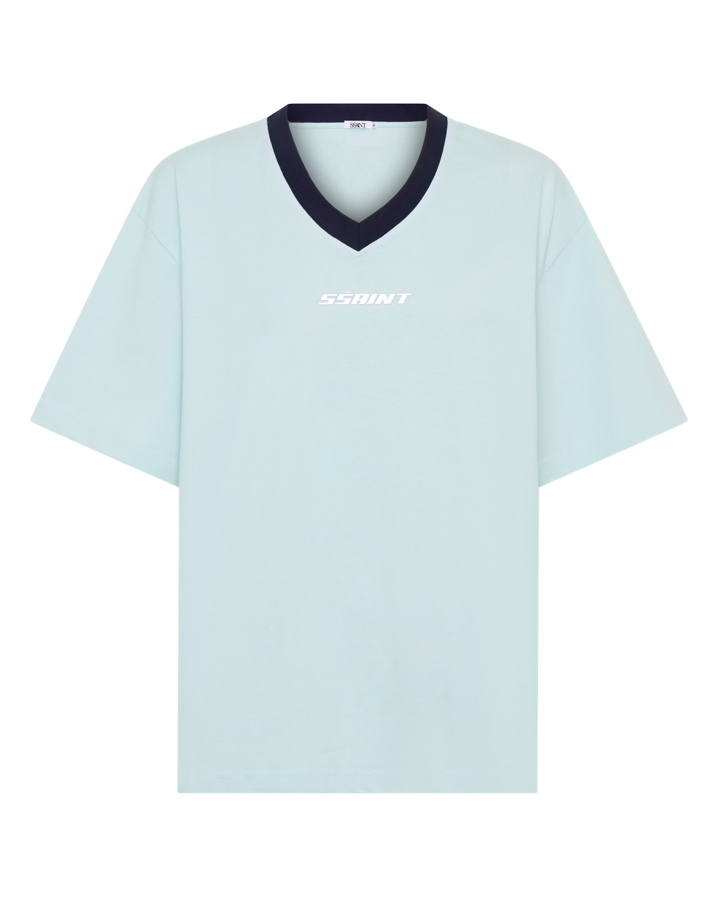 REFLECTIVE V NECK TEE - MINT