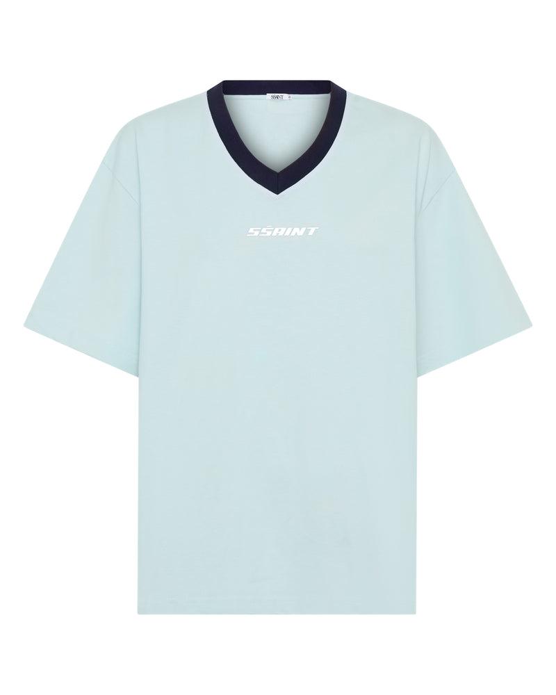 REFLECTIVE V NECK TEE - MINT