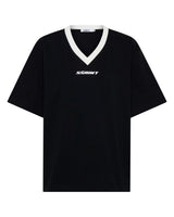 REFLECTIVE V NECK TEE - BLACK