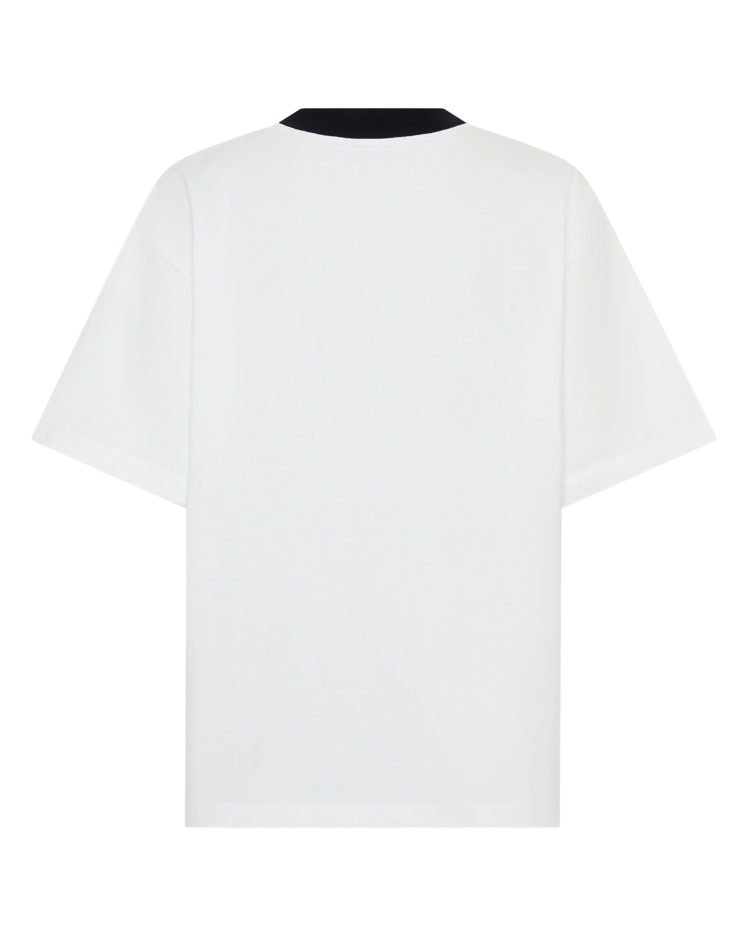REFLECTIVE V NECK TEE - WHITE