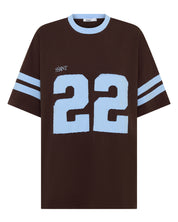 22 MOTION TEE - POWDER BLUE & ESPRESSO