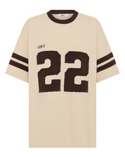 22 MOTION TEE - CREAM & ESPRESSO