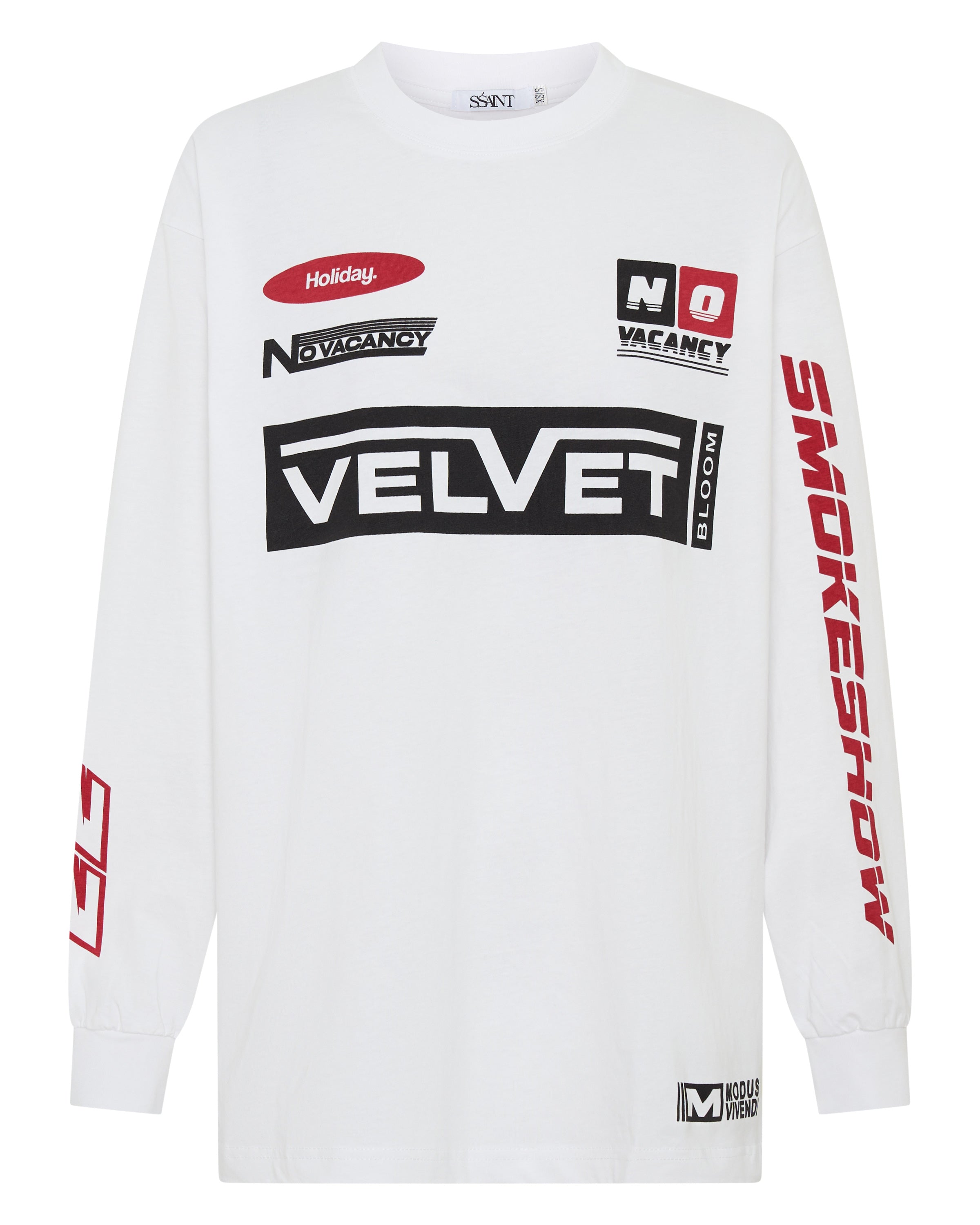 SIGNATURE MOTO TEE - WHITE – SŚAINT AU