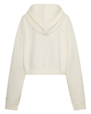 SŚAINT CROPPED HOODIE - BUTTER & NAVY