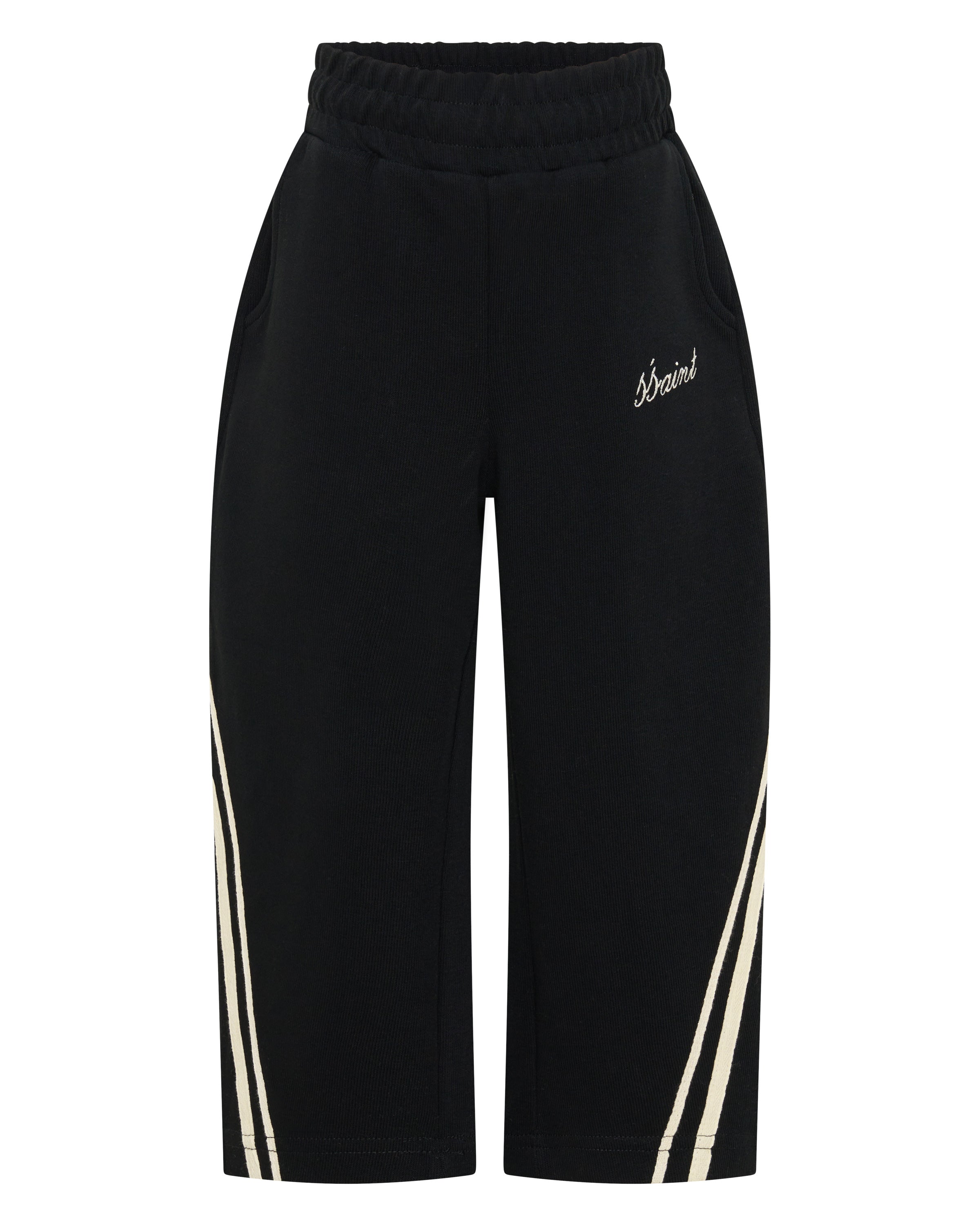 KIDS BARREL PANTS - BLACK & BUTTER