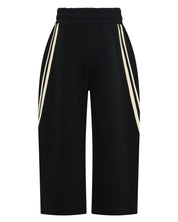 KIDS BARREL PANTS - BLACK & BUTTER
