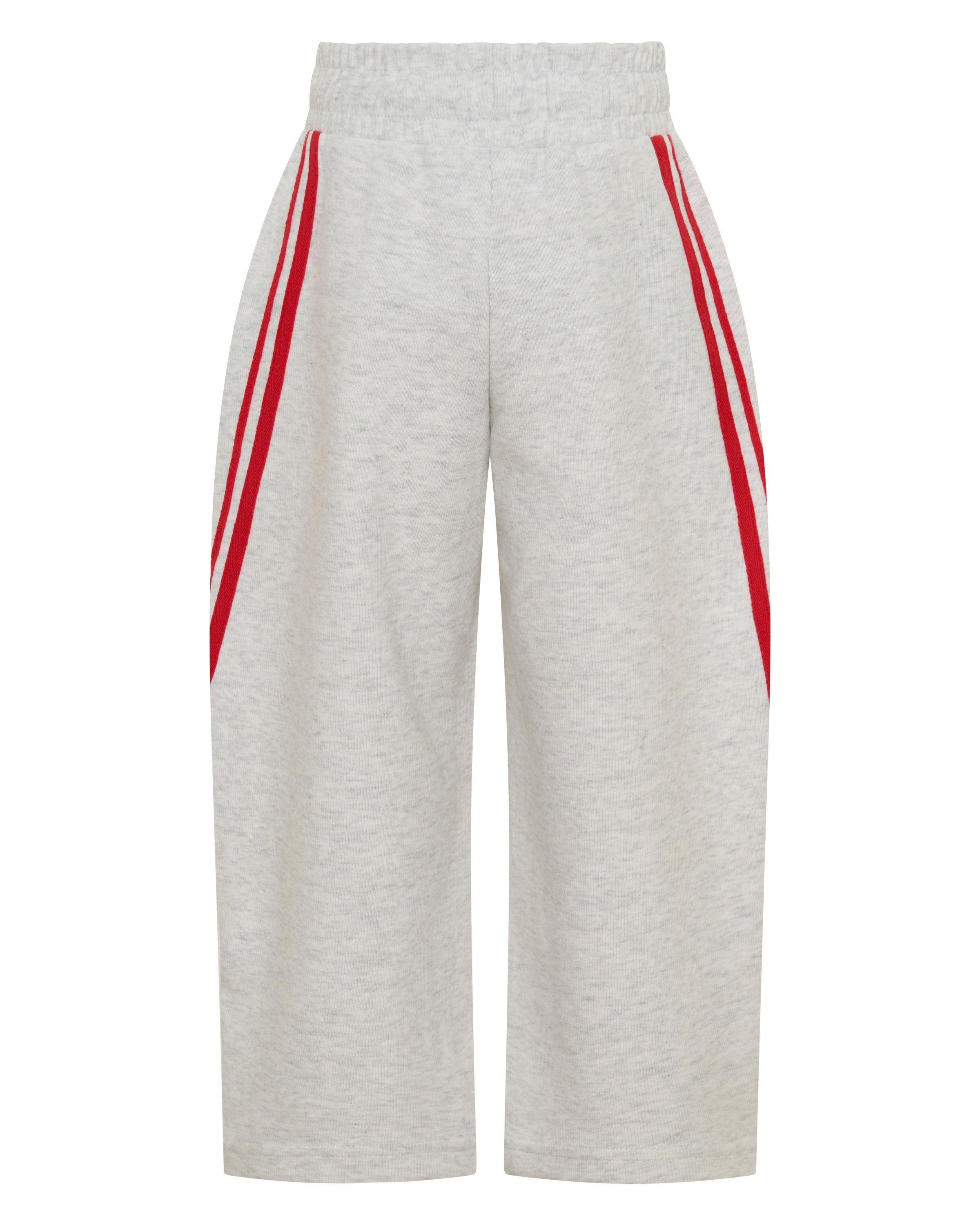 KIDS BARREL PANTS - GREY & RED