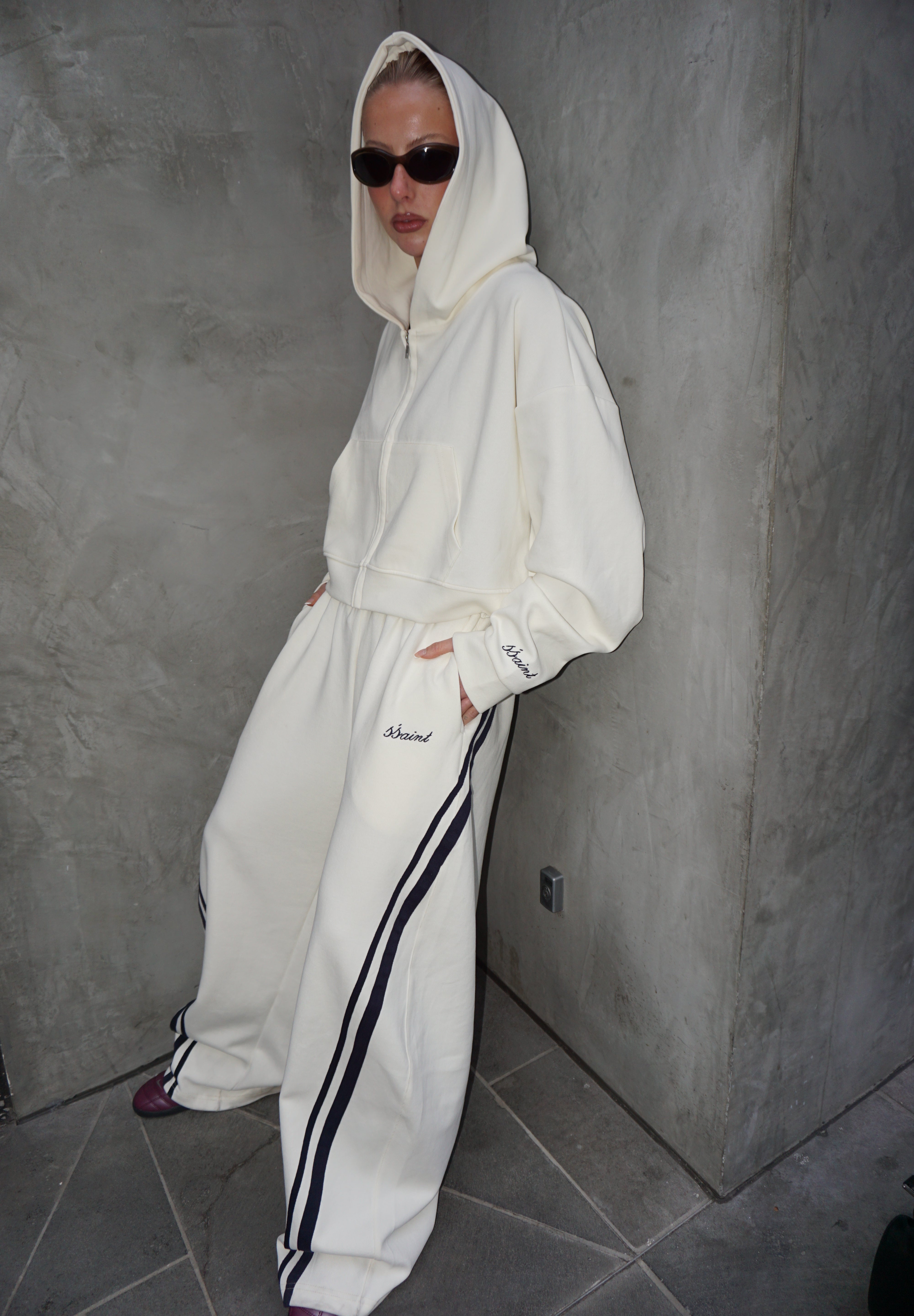 SŚAINT BARREL PANT - BUTTER & NAVY