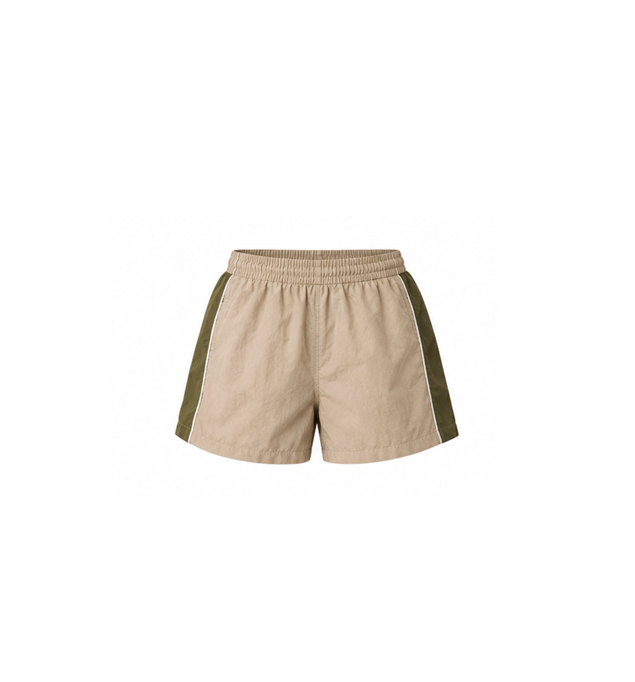 THE GROUNDS TRACK SHORT - TAN & KHAKI