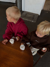 KIDS SŚAINT TONAL HOODIE - CHERRY
